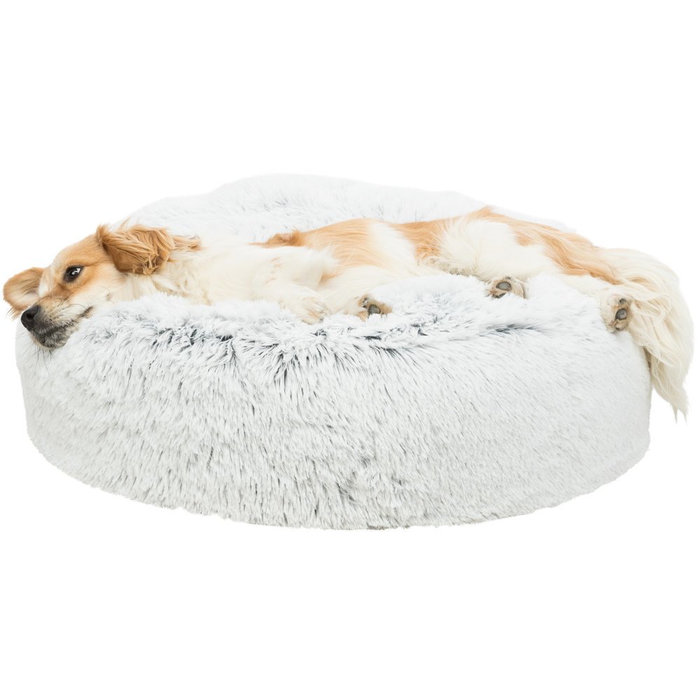 Hundekissen Harvey rund mit Langhaarplüsch Bild 4