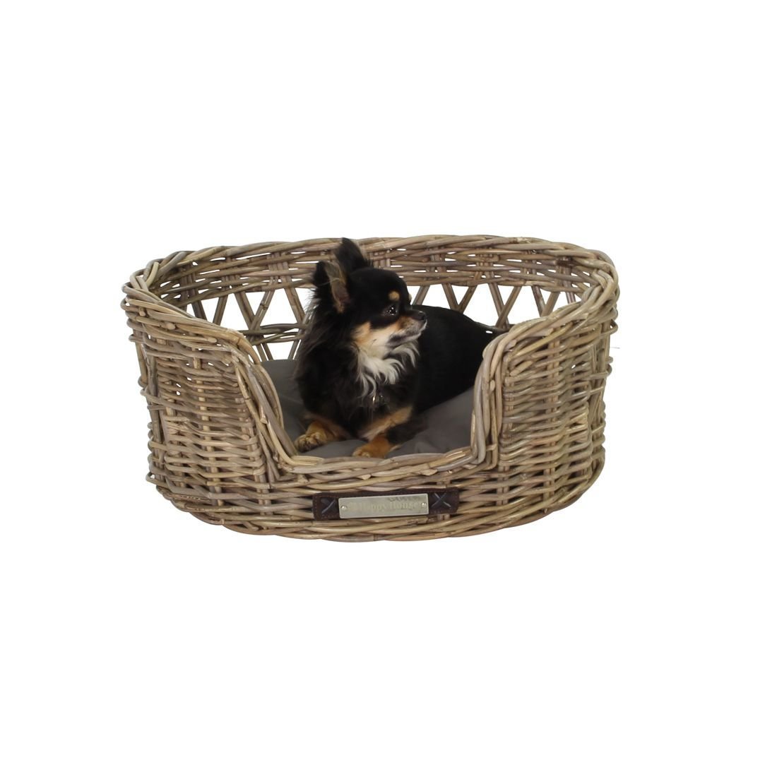 Klassischer Luxury Haustier-Rattankorb Oval Bild 2