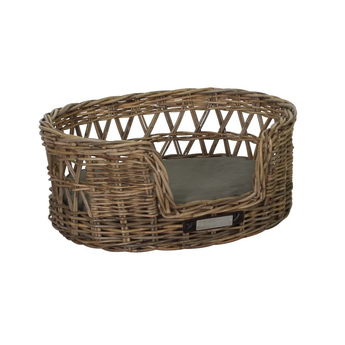 Klassischer Luxury Haustier-Rattankorb Oval Bild 5