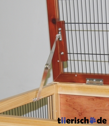 Kleintierkäfig doppelstöckig Holz Indoor Bild 4