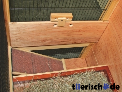Kleintierkäfig doppelstöckig Holz Indoor Bild 2