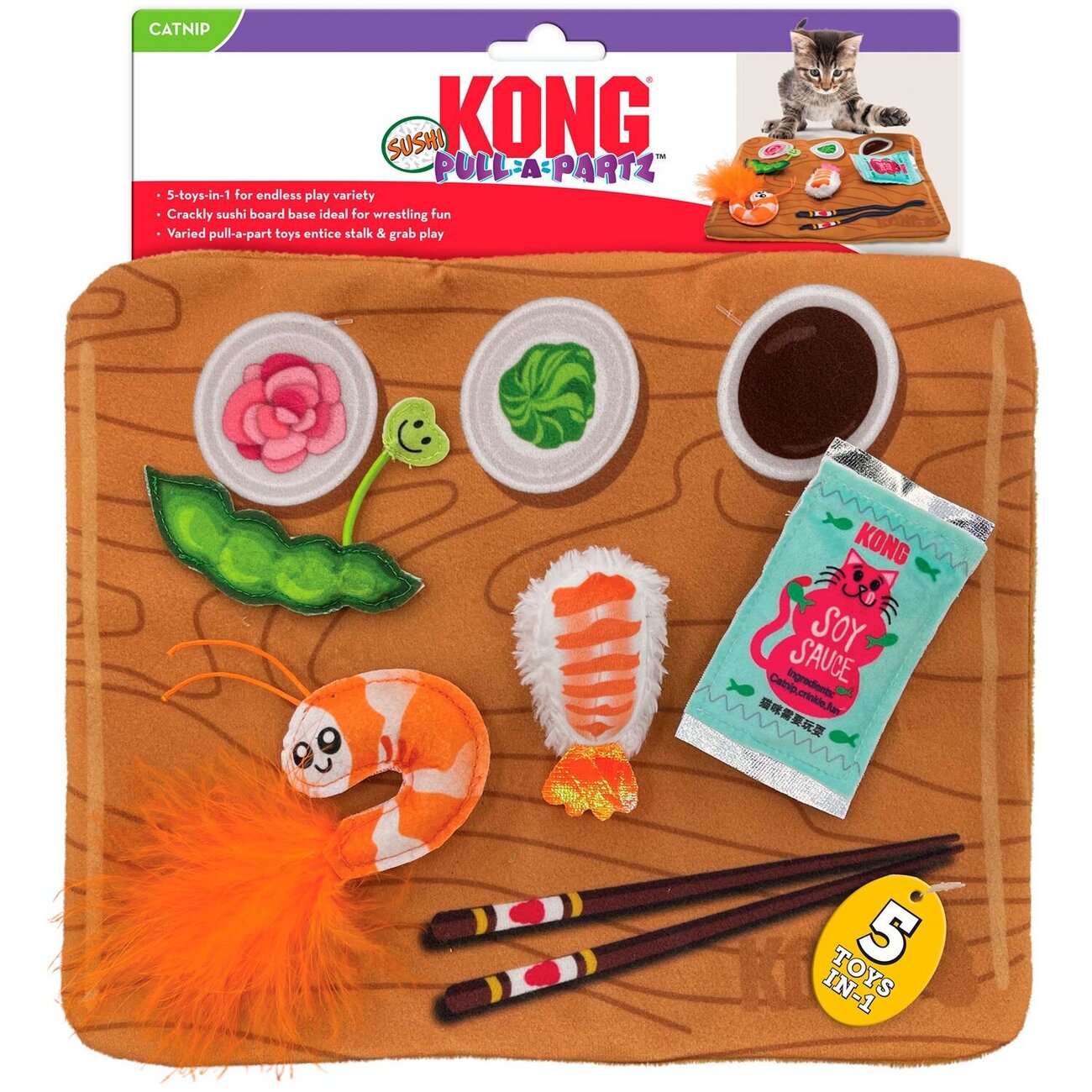 Katzenspielzeug Pull A Partz Sushi Bild 5