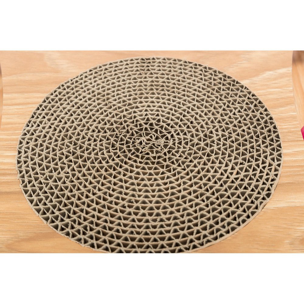 Katzen Rundlauf Kratzpappe mit Holzrahmen Bild 11