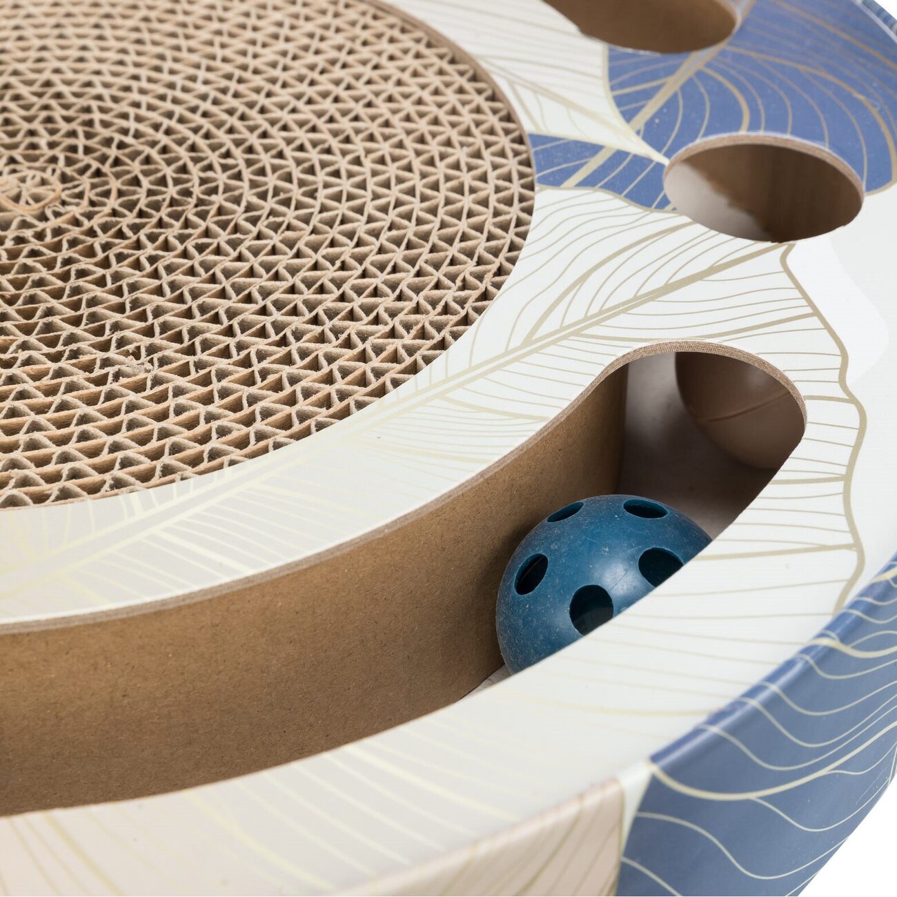 Kratztrommel mit Spielzeug für Katzen Bild 7