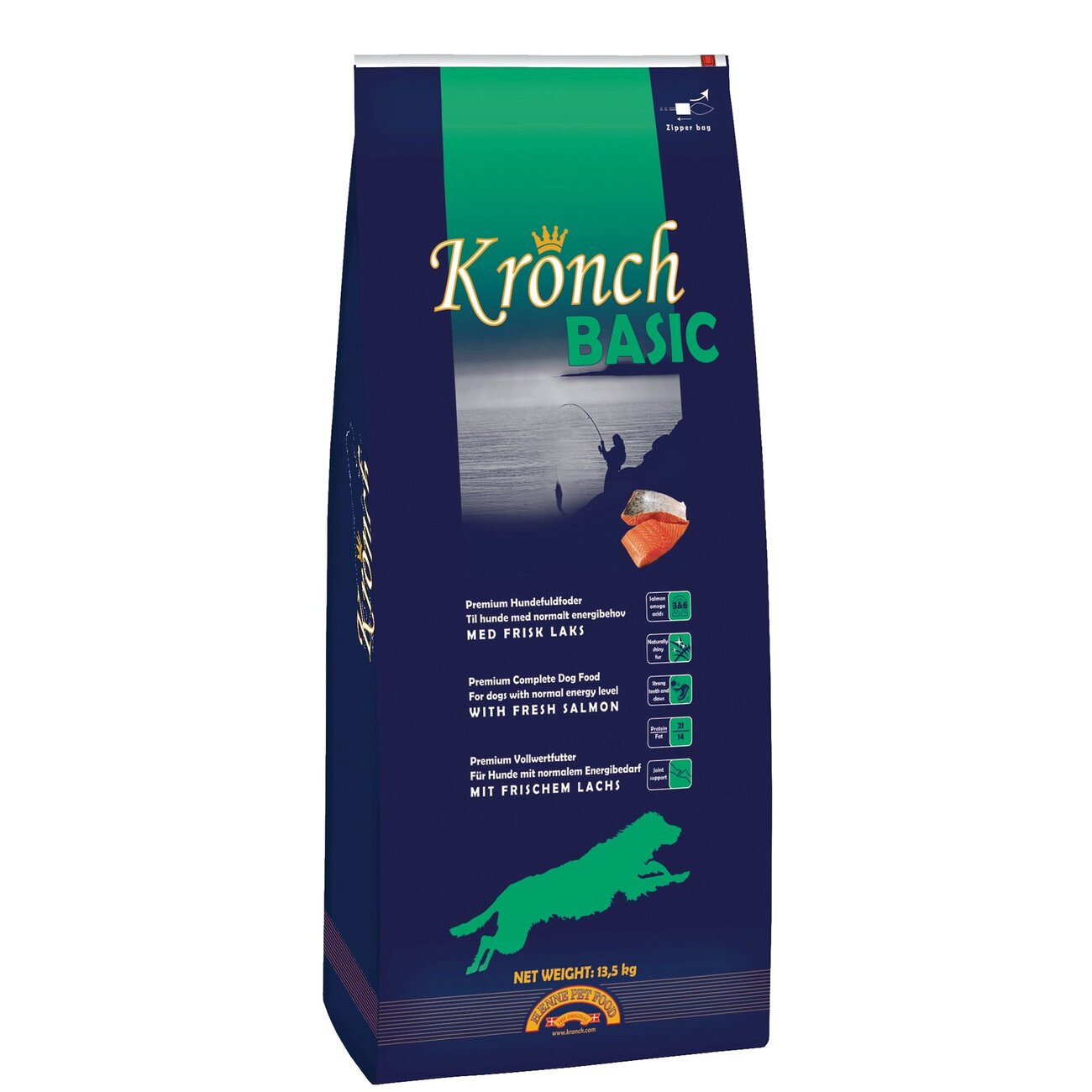 Kronch Hundefutter Basic mit frischem Lachs Bild 1