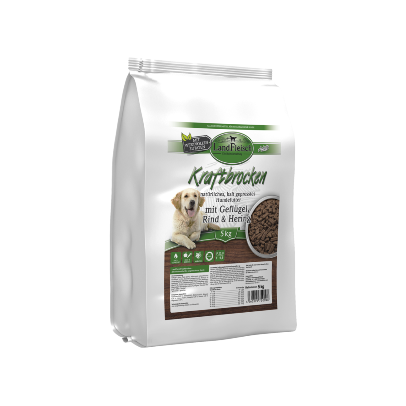 Landfleisch Dog Natur Hundefutter kaltgepresst Bild 1
