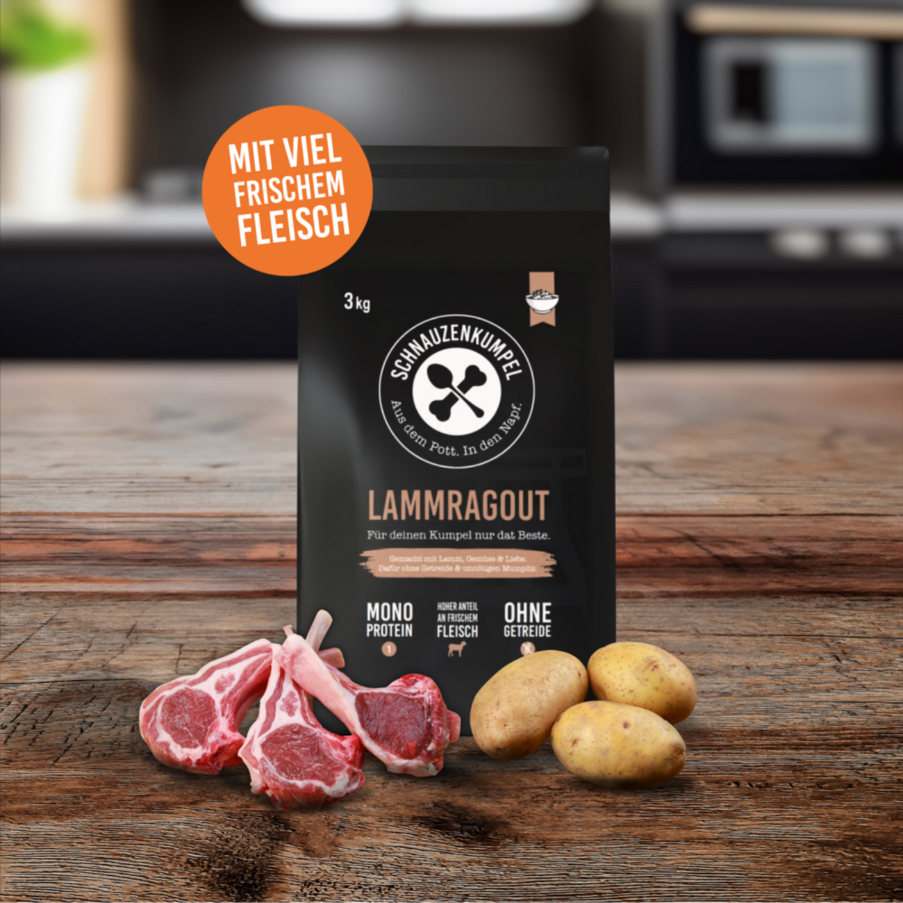 Lammragout Trockenfutter für Hunde Bild 3