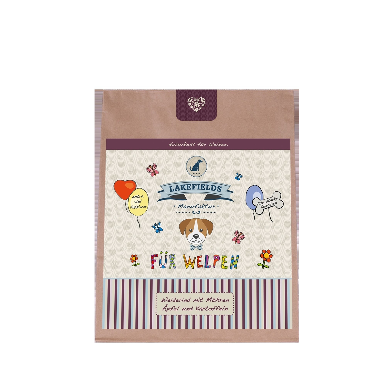 Lakefields Trockenfleisch-Menü Rind für Welpen Bild 1