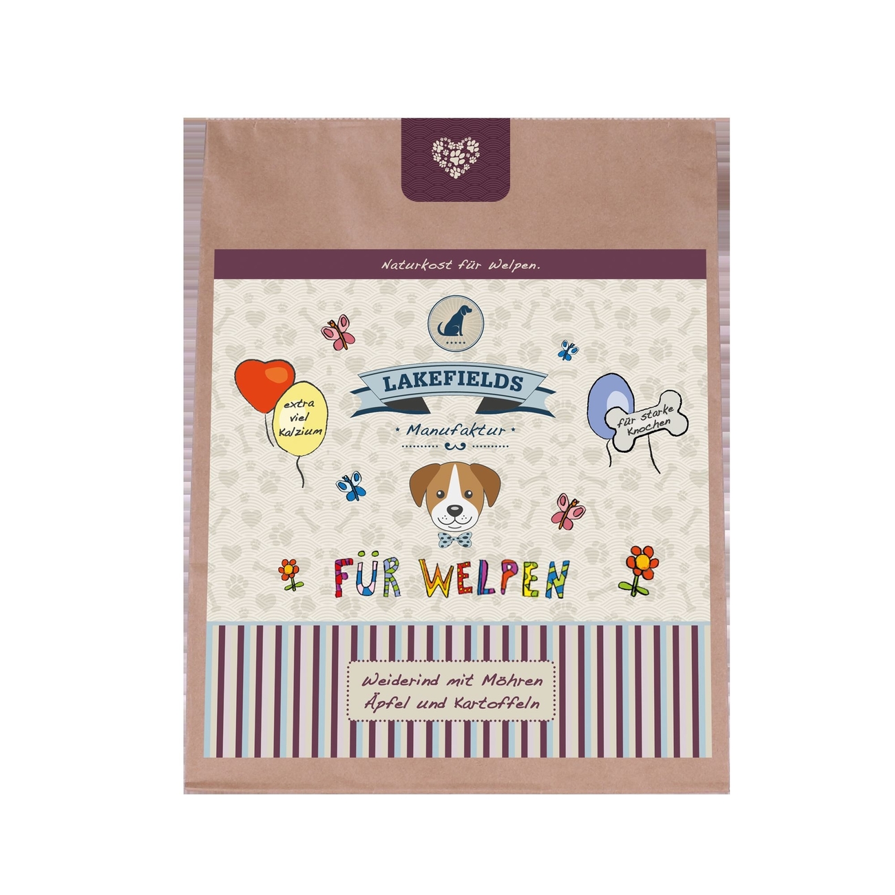 Lakefields Trockenfleisch-Menü Rind für Welpen Bild 3