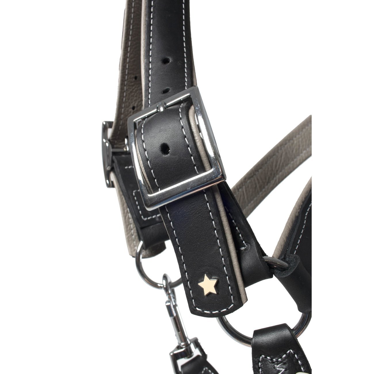 Sternfalbe Lederhalfter mit Strass Bild 10