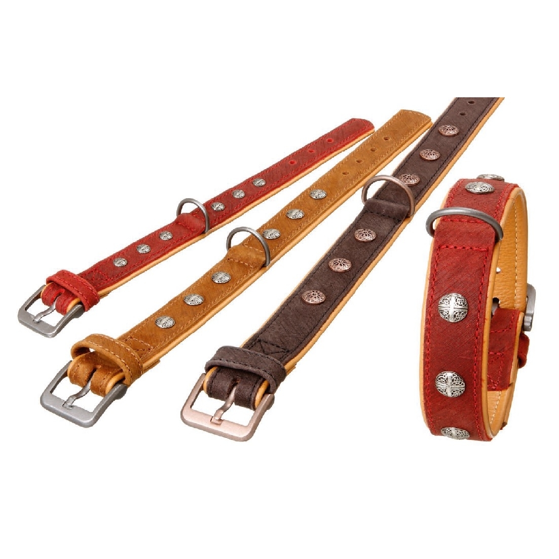 Lederhalsband Buffalo Oriental für Hunde Bild 1