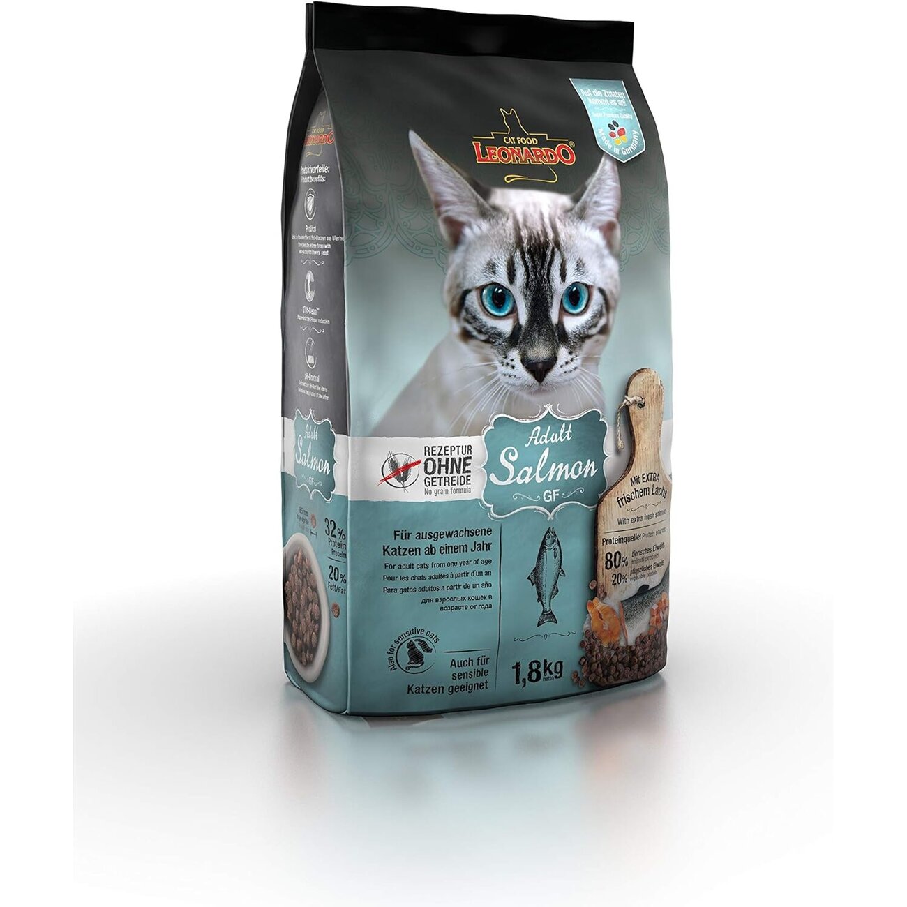Leonardo Adult GF Salmon Katzenfutter getreidefrei Bild 1