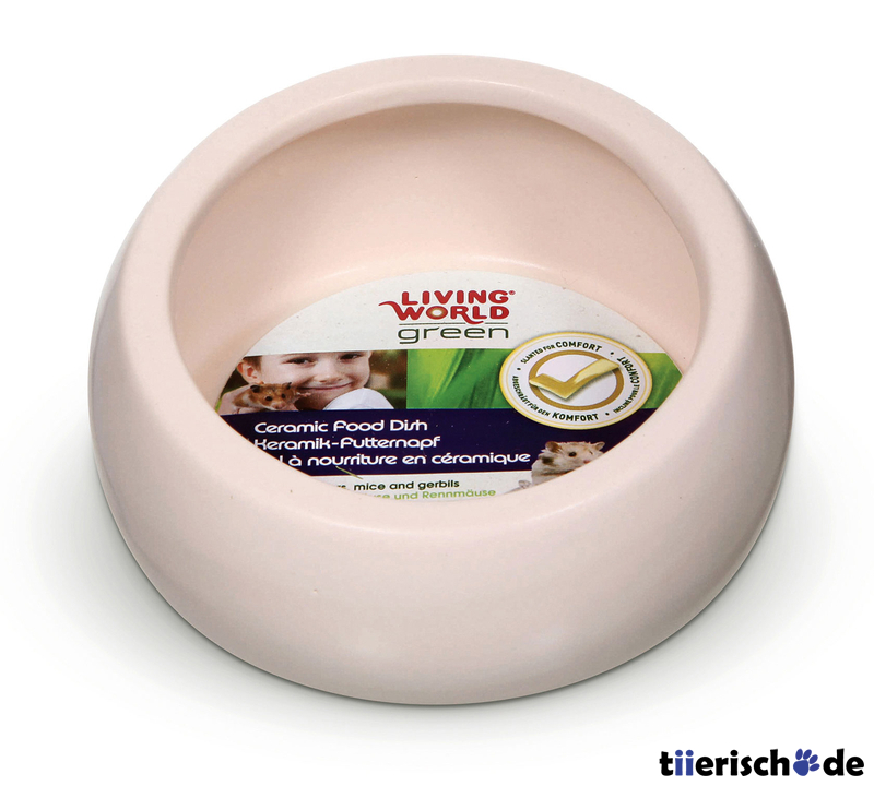Living World Green Keramik Futternapf für Kleintiere Bild 2