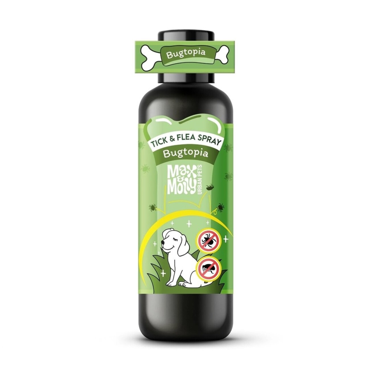 Max & Molly Tick'n Flea Repeller Bugtopia 100ml – Natürlicher Zeckenschutz für Hunde Bild 1
