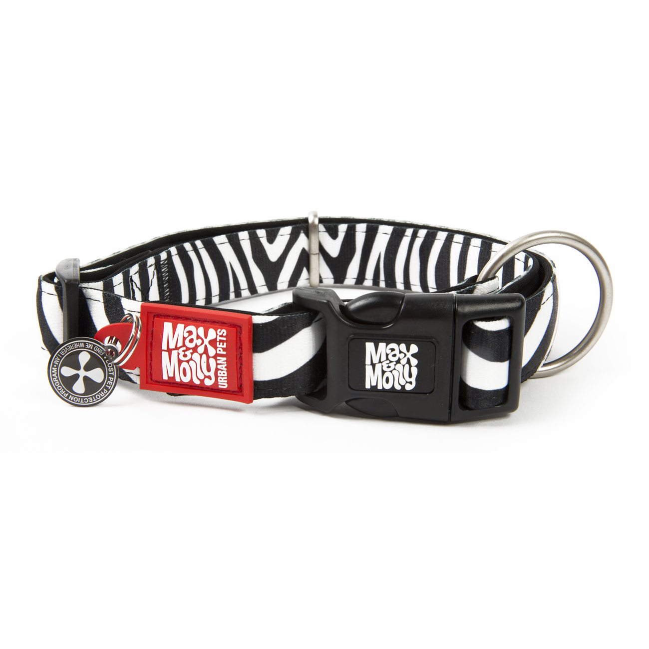 Max & Molly Smart ID Hundehalsband Zebra Classic Bild 1