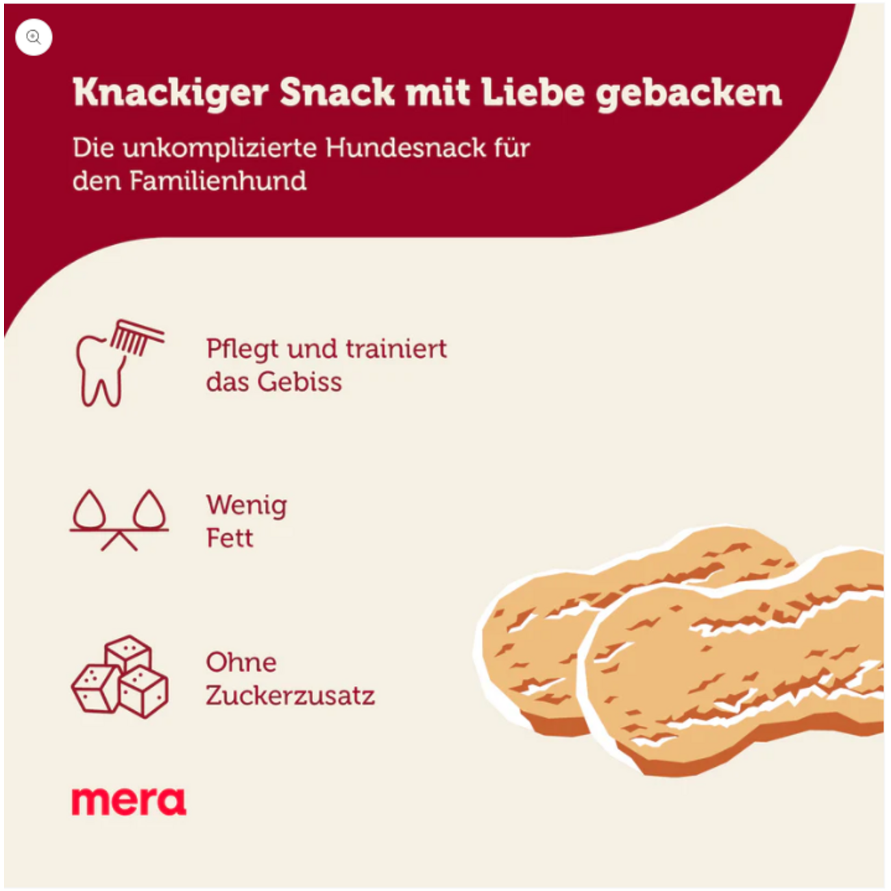 Mera Biscuit Hundesnack – Der knusprige Belohnungskeks für deinen Liebling Bild 2