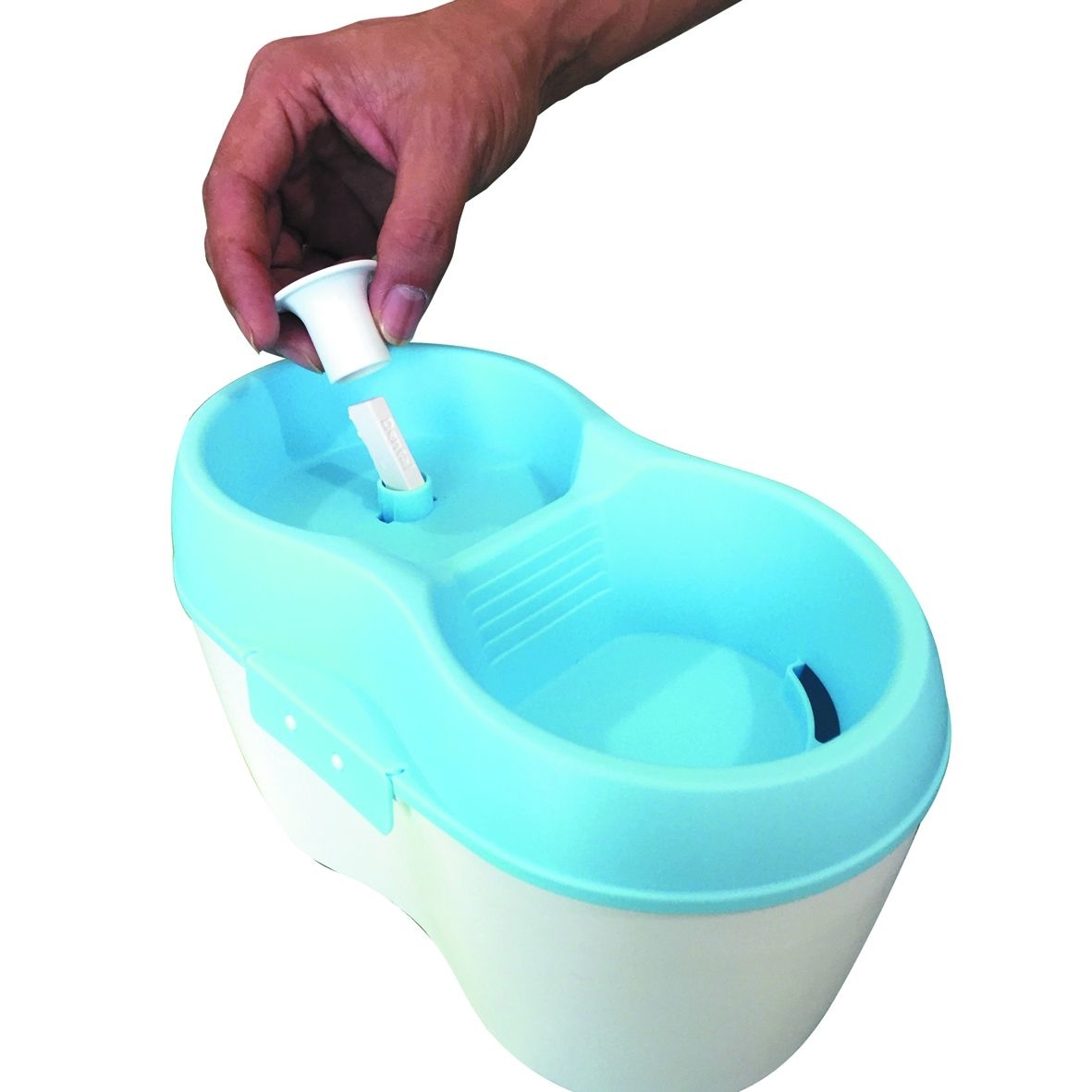 Katzentrinkbrunnen mit Zahnpflege Bild 11