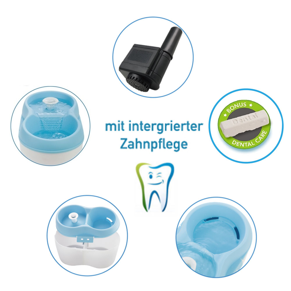 Katzentrinkbrunnen mit Zahnpflege Bild 5