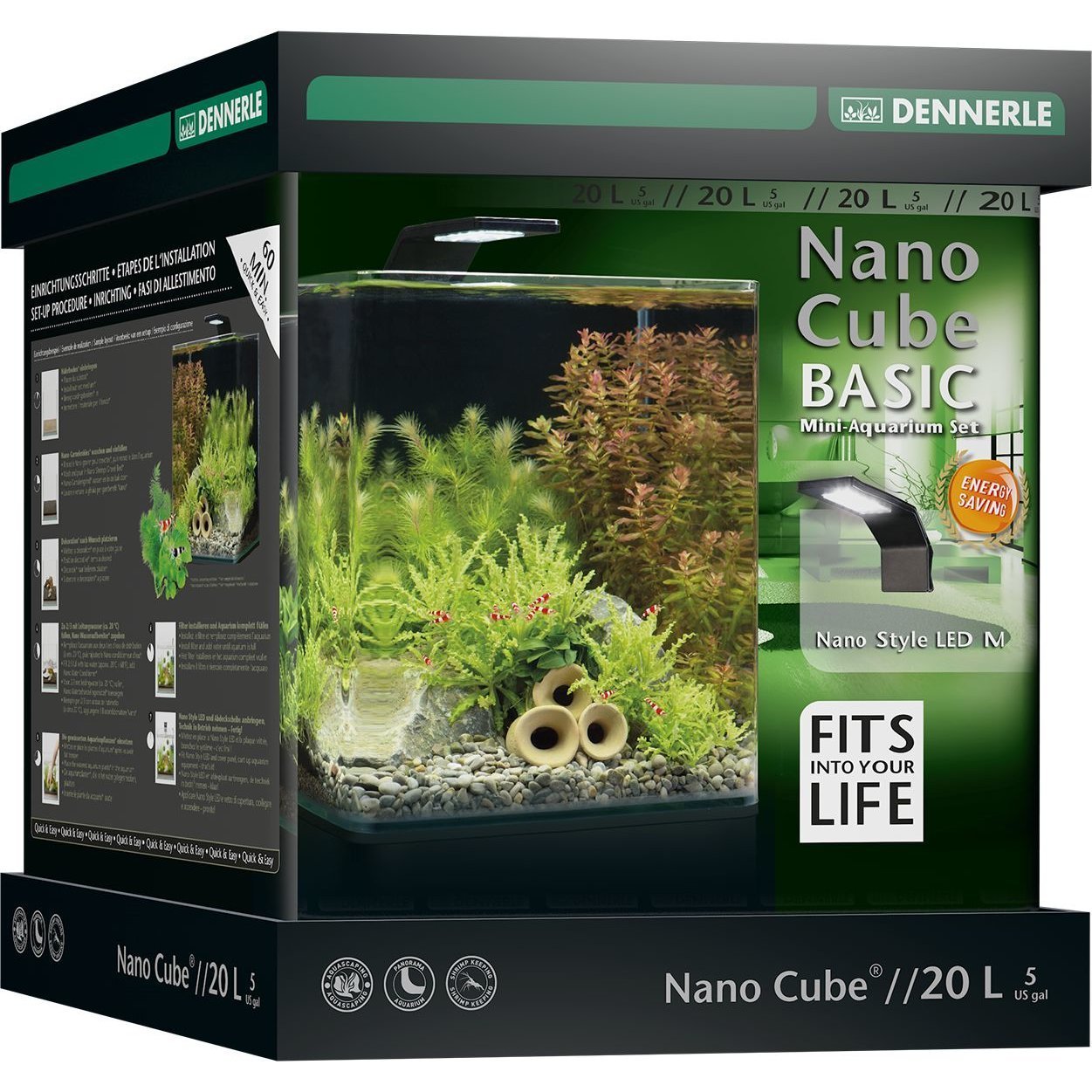 Dennerle NanoCube Basic Style LED Aquarium Bild 3