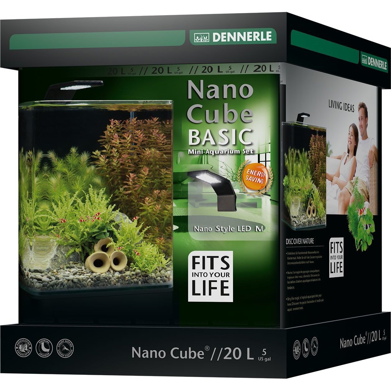 Dennerle NanoCube Basic Style LED Aquarium Bild 4