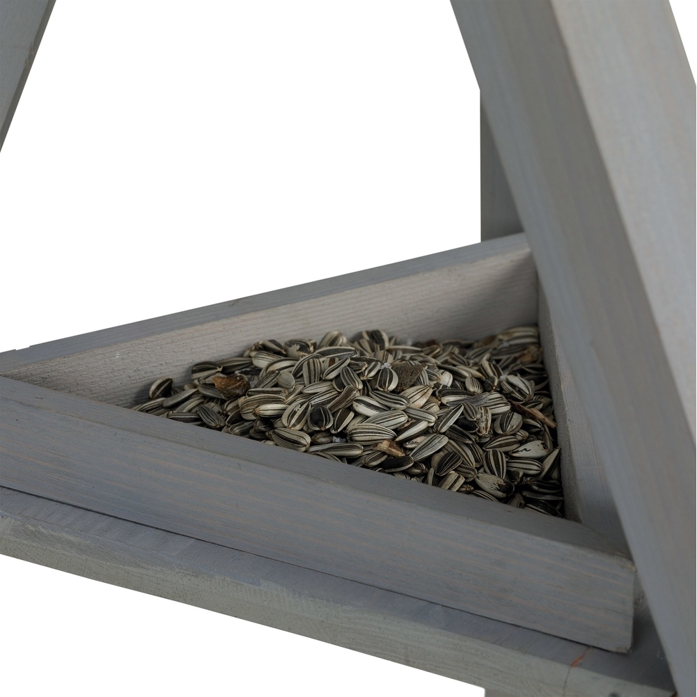 Natura Futterhaus mit Ständer grau weiß Bild 2