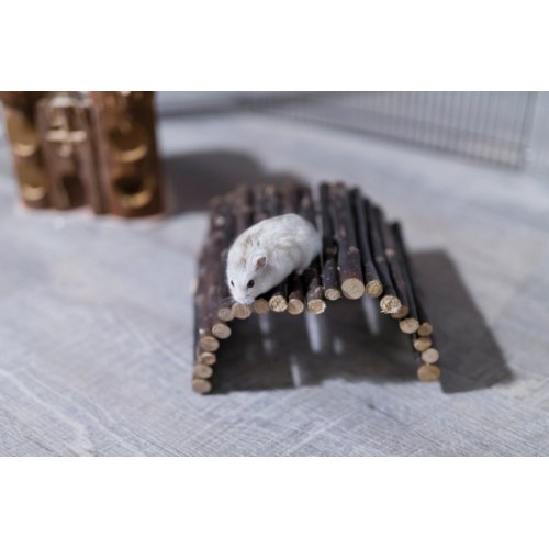 Naturholzbrücke für Kleintiere Bild 6