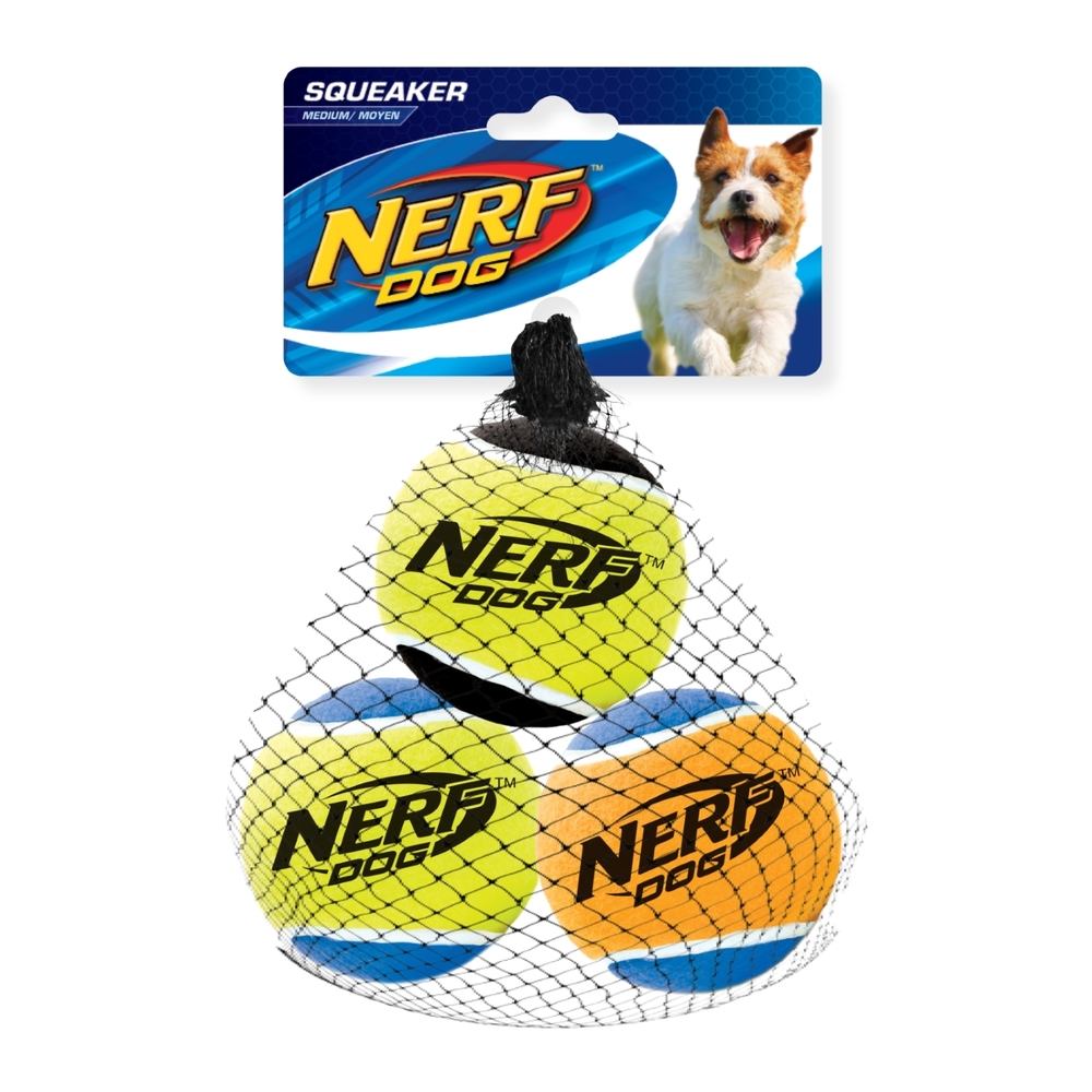 NERF Dog Tennisbälle mit Quietscher Bild 3