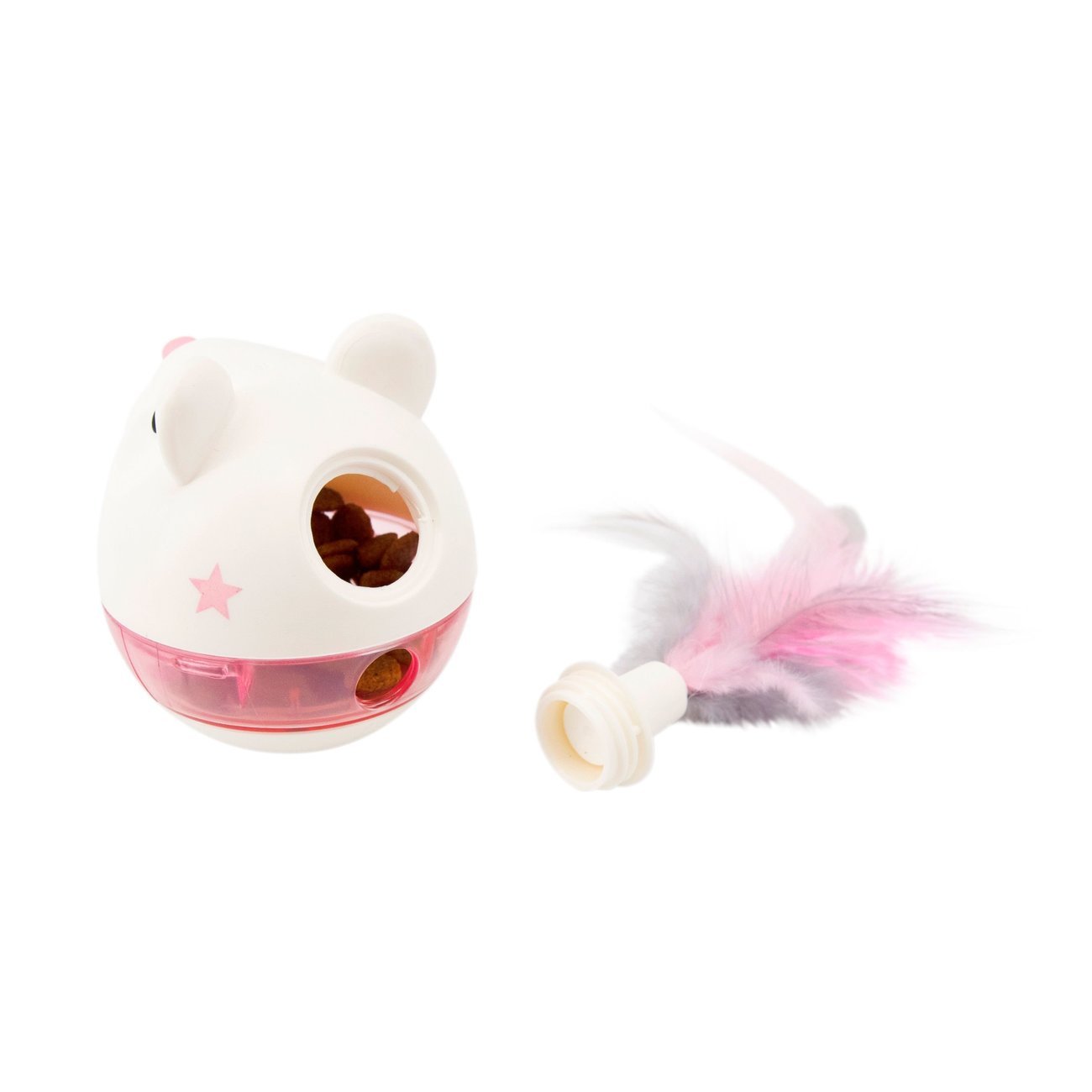 Snackspielzeug Maus mit Federn Bild 3