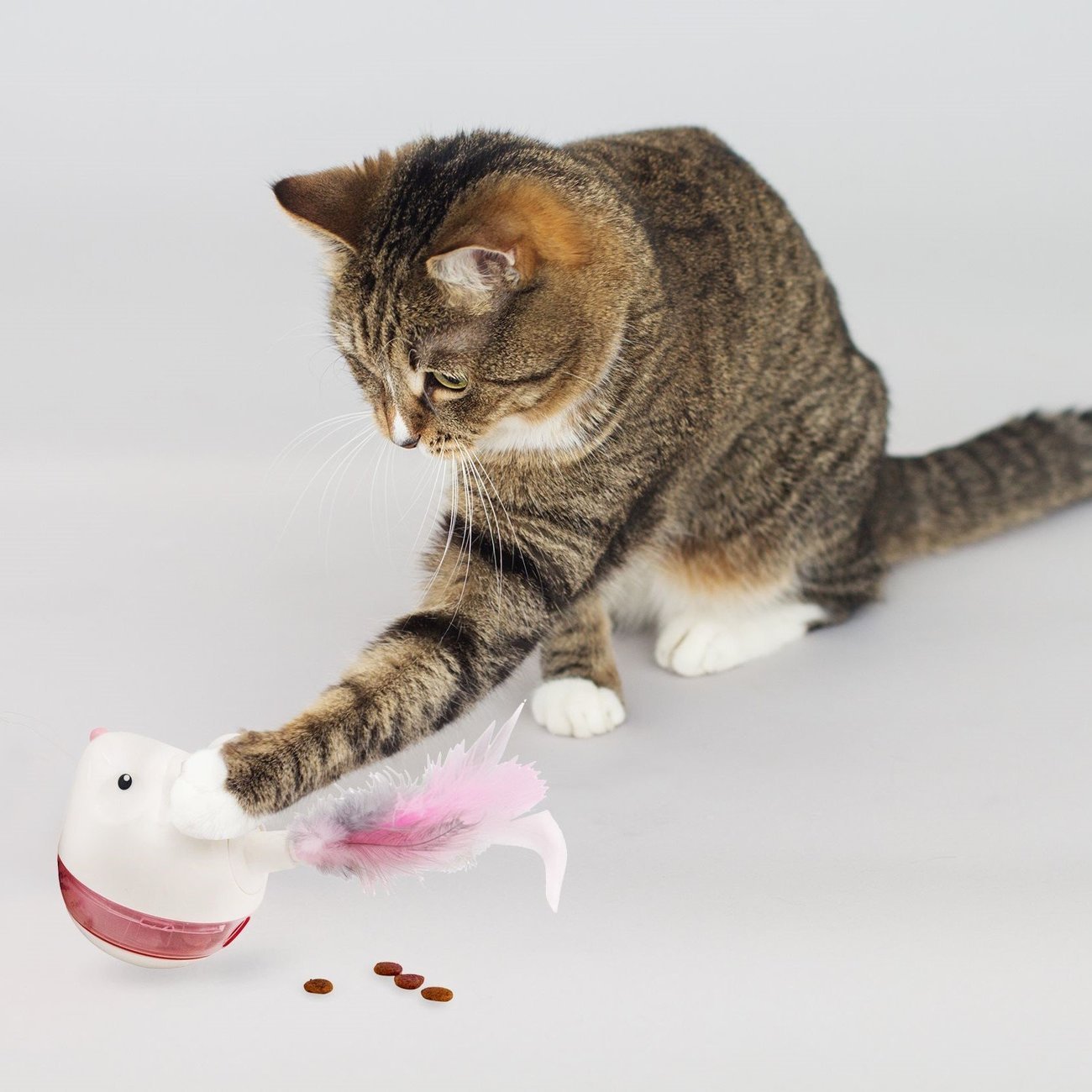 Snackspielzeug Maus mit Federn Bild 2