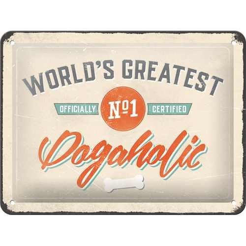Nostalgic-Art Dogaholic, Blechschild Bild 1