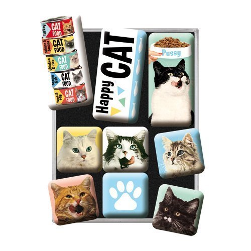 Nostalgic-Art Magnet-Set Happy Cats Bild 2