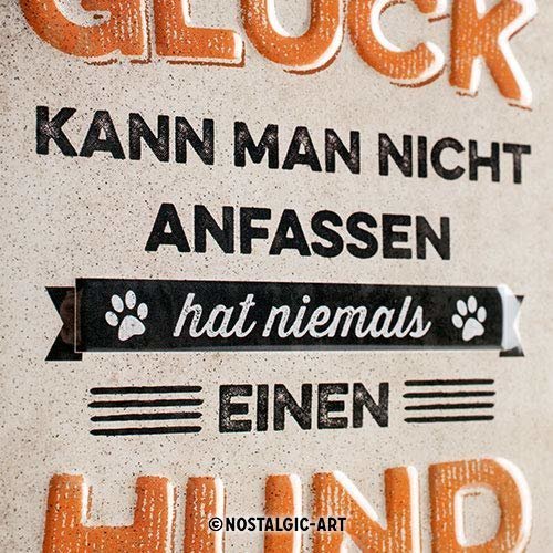 Nostalgic-Art Glück anfassen, Blechschild Bild 3