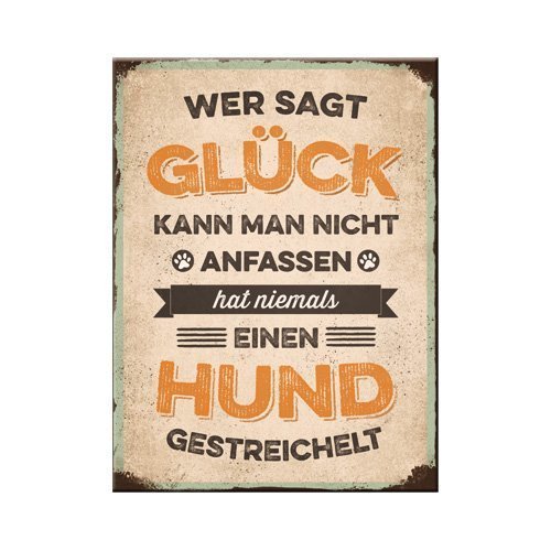 Nostalgic-Art Glück anfassen, Magnet Bild 1