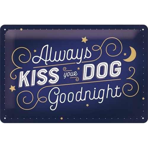 Nostalgic-Art Kiss Your Dog, Blechschild Bild 1