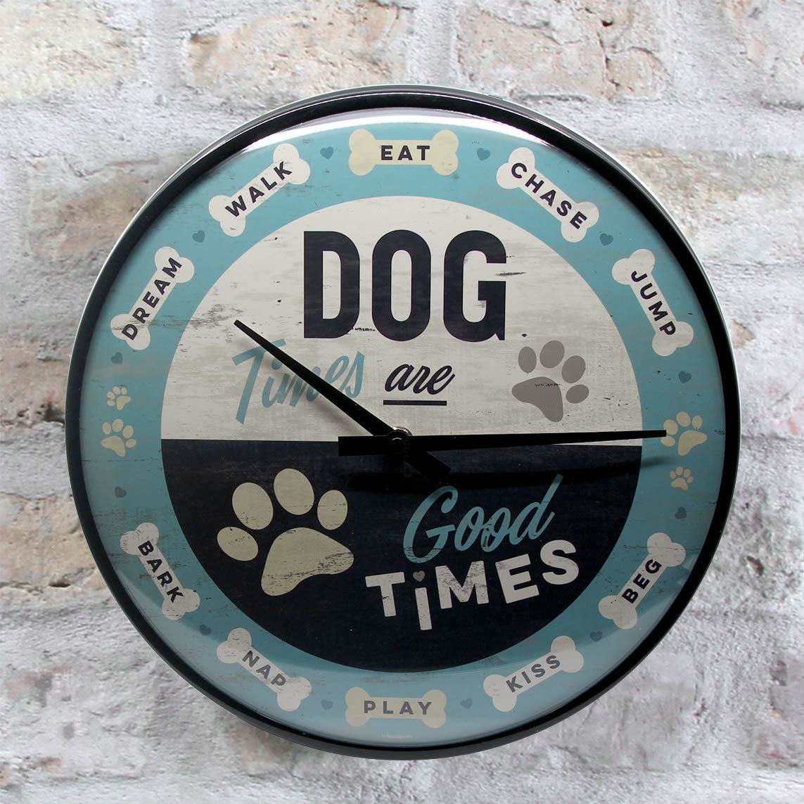 Nostalgic-Art Wanduhr Dog Times Bild 5