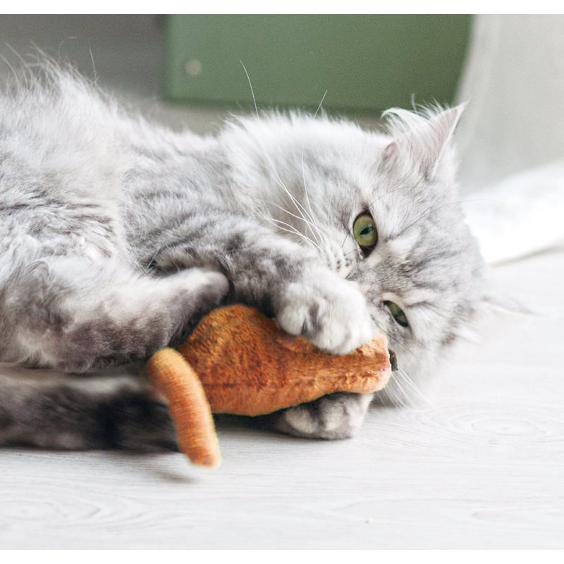 Ökologische Katzenspielmaus Baldi mit Baldrian Effekt Bild 5