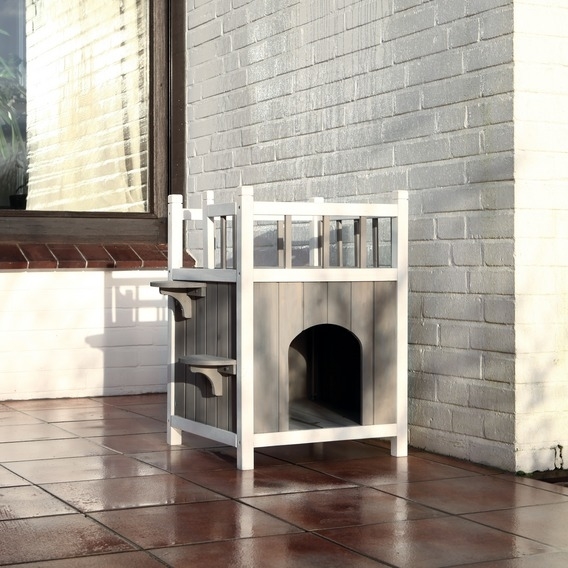 natura Katzen Haus mit Balkon Bild 4