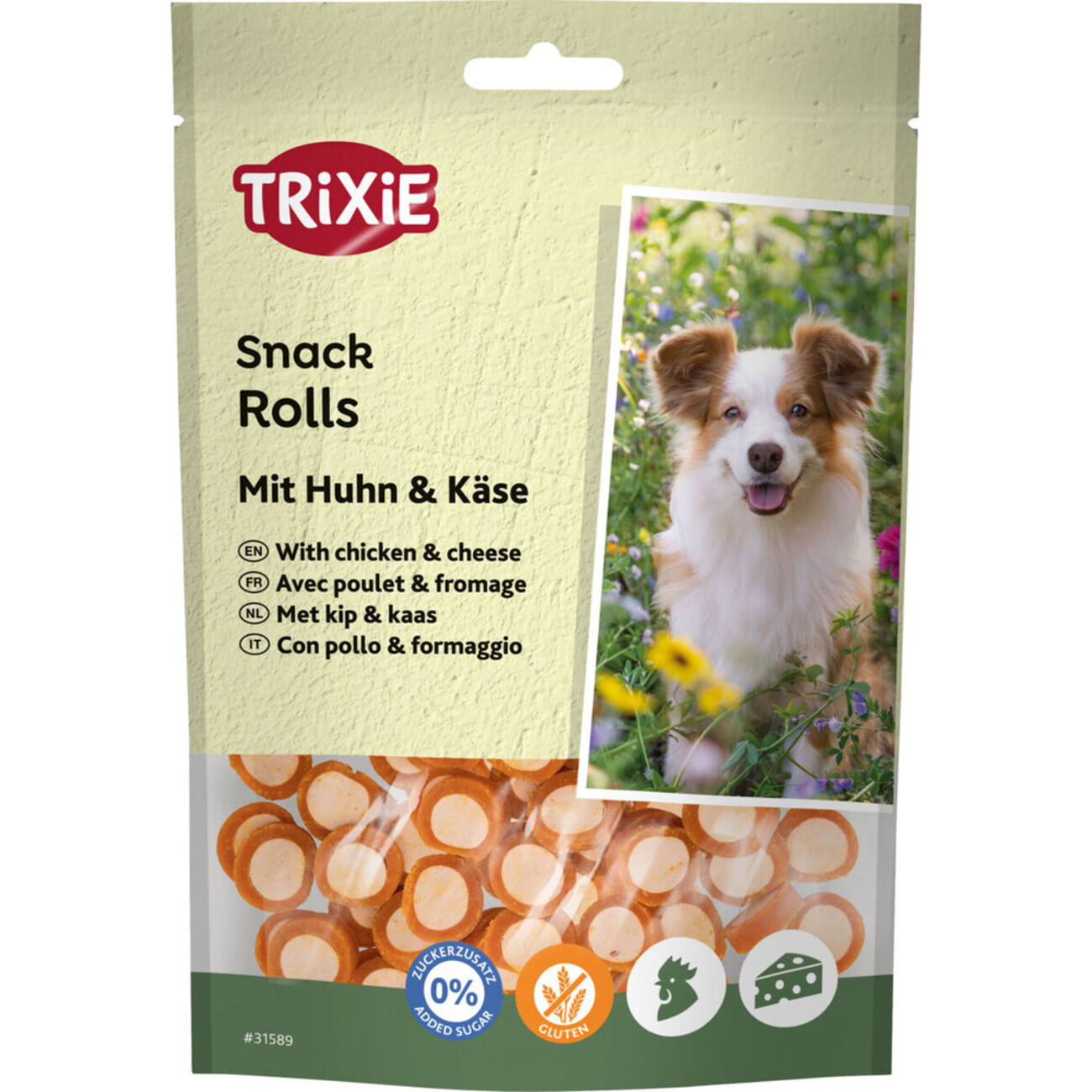 TRIXIE Premio Chicken Cheese Rolls Hundesnack Bild 1