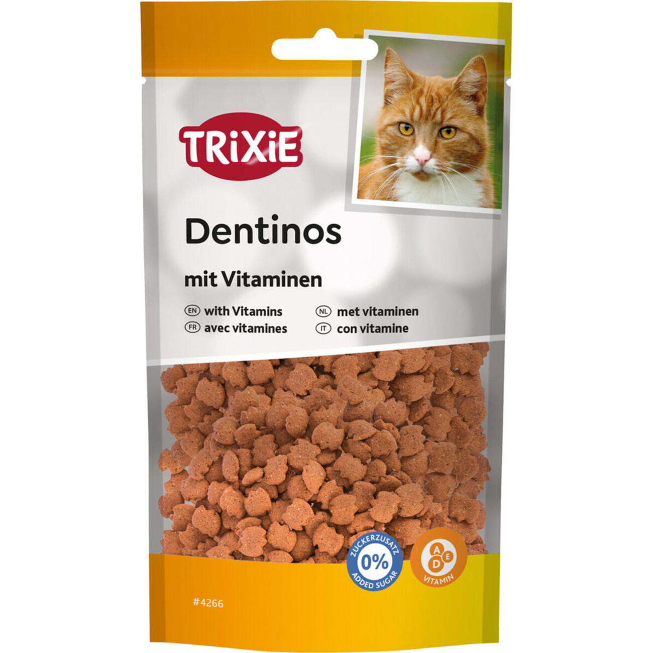 TRIXIE Denta Fun Dentinos Zahnpflege Leckerlies für Katzen – Gesunde Zähne & frischer Atem Bild 1