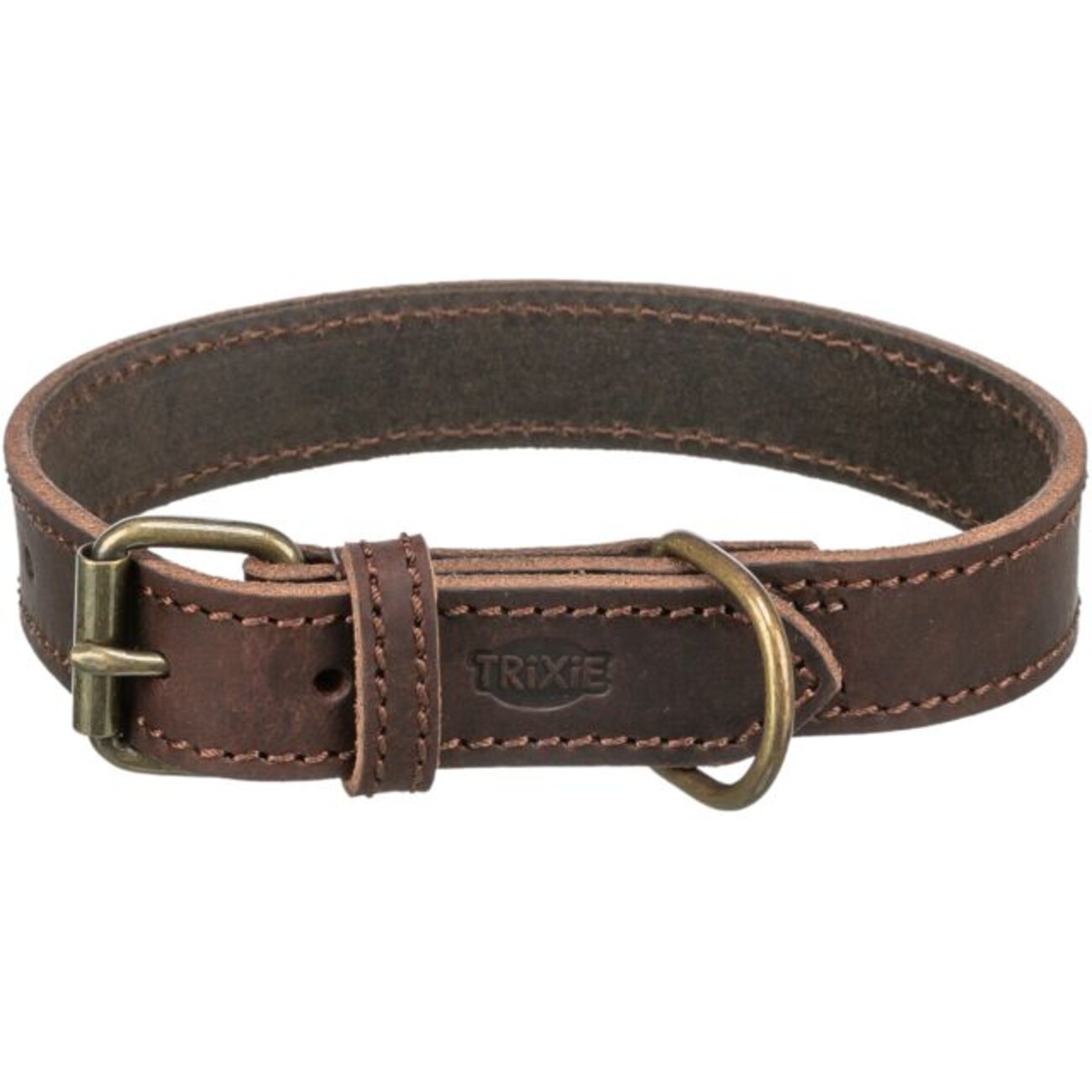 Rustic Fettleder Hundehalsband Bild 1