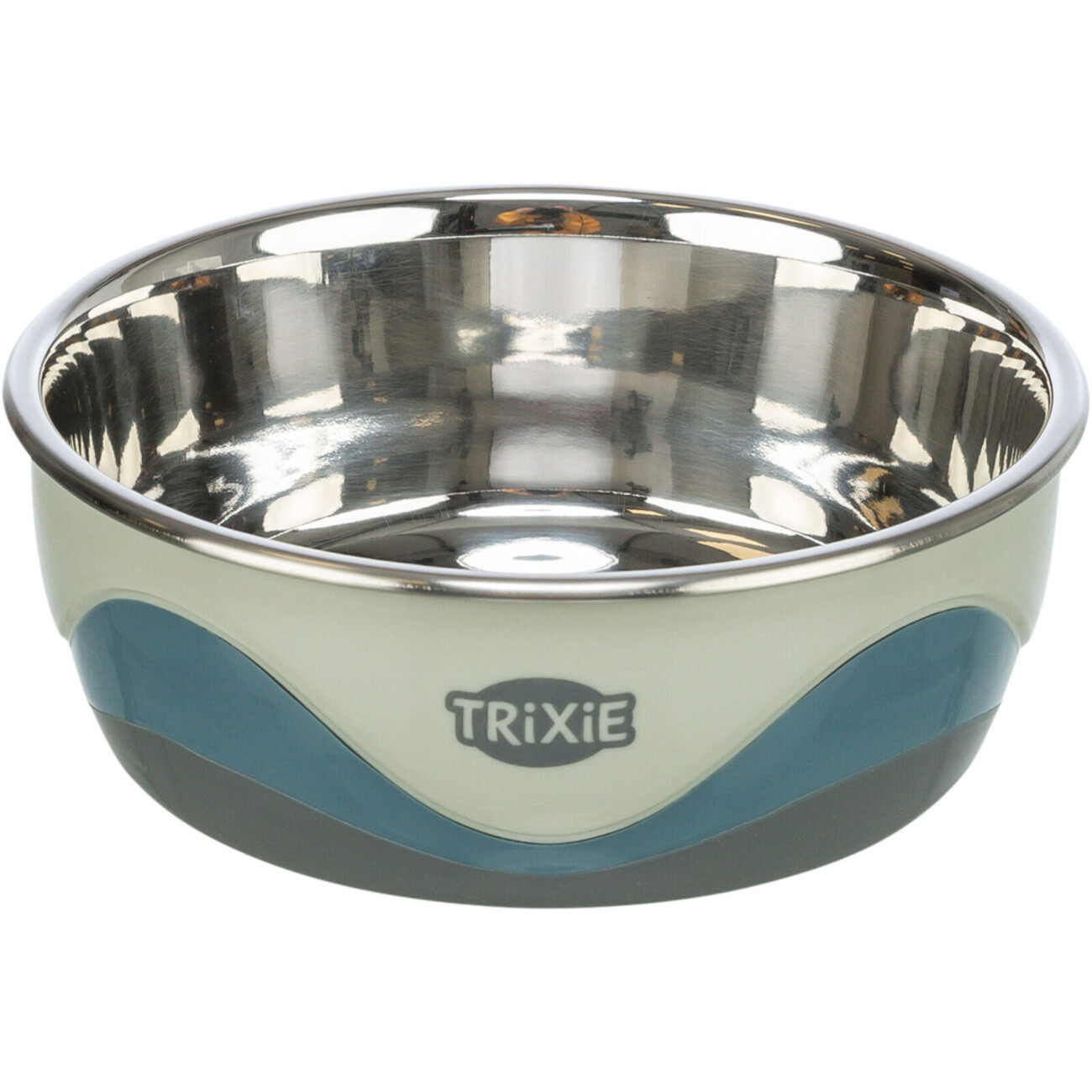 Edelstahlnapf rutschfest durch Silikon Bild 2