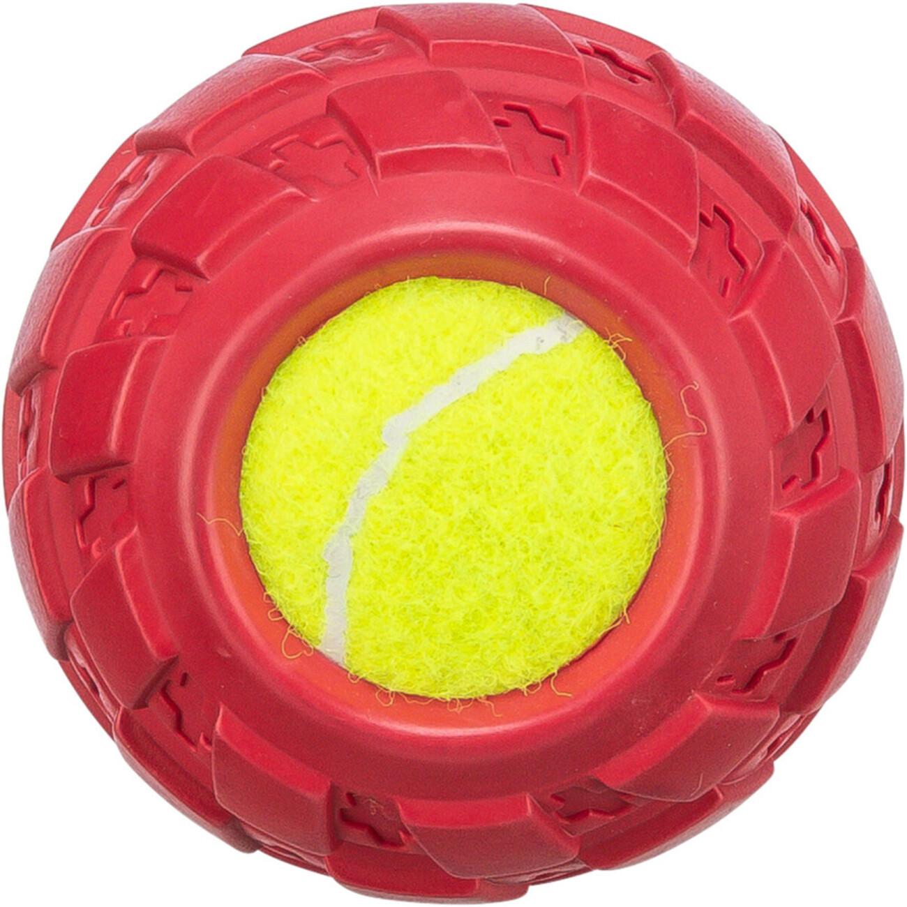 Tennisball im Reifen, Hundespielzeug Bild 2