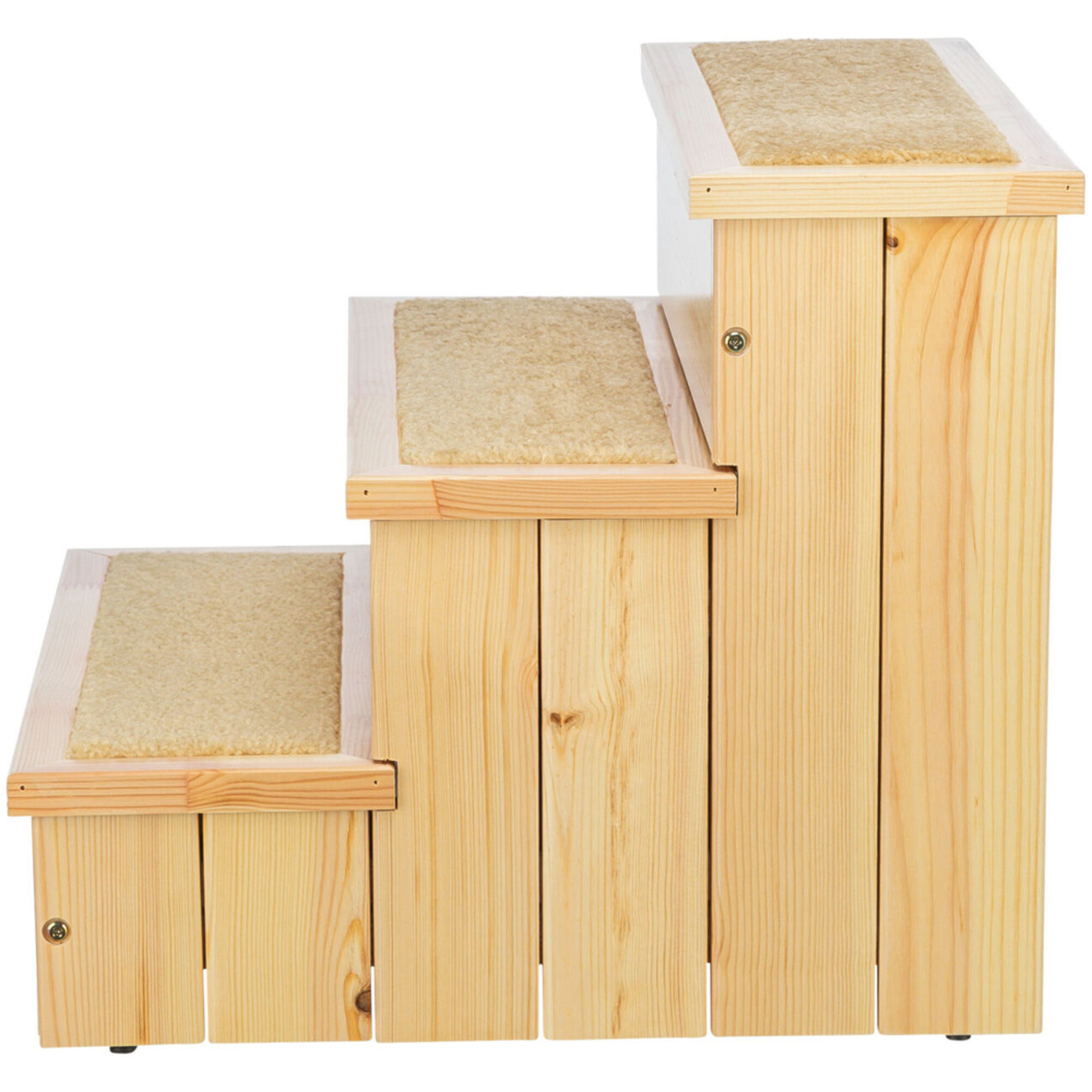 Möbel Treppe für Hunde und Katzen aus Kiefer mit Staurraum Bild 3