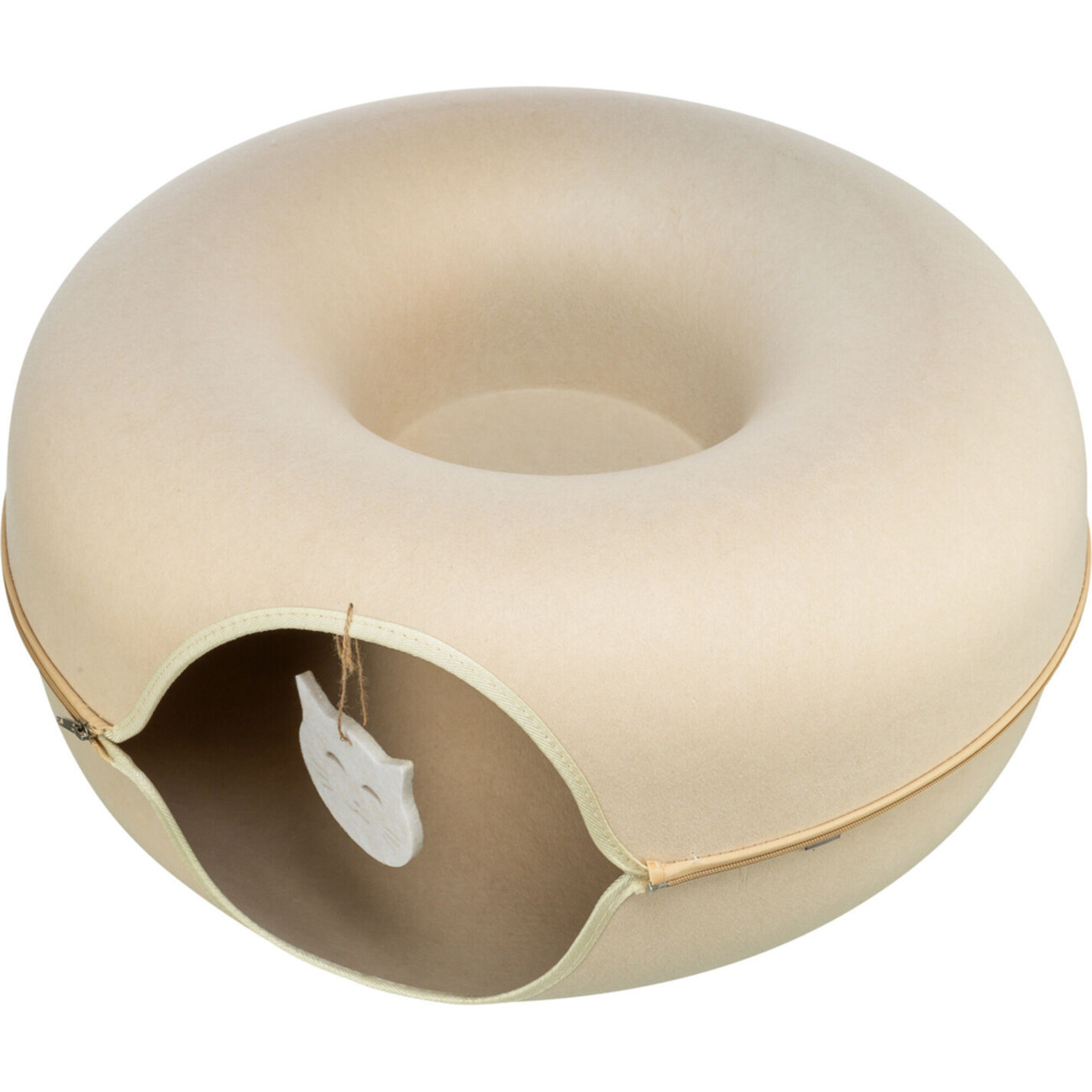 TRIXIE Spieldonut für Katzen - Kuscheliges Spielzeug & Rückzugsort Bild 2