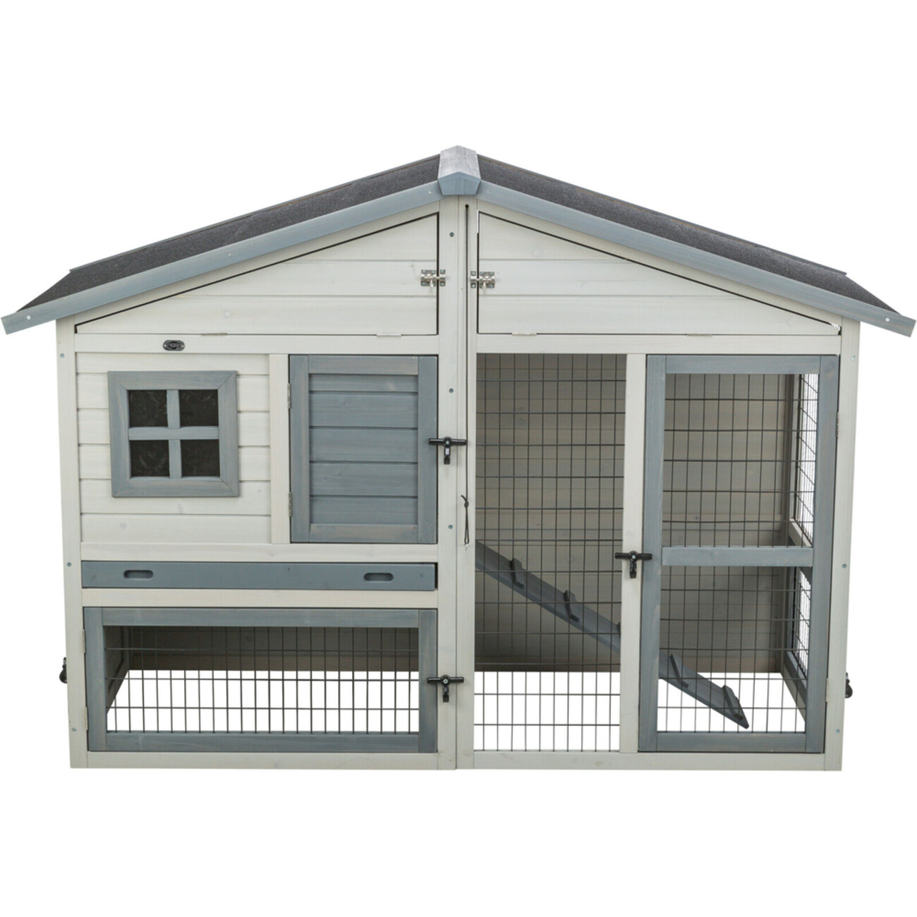 TRIXIE Kleintierstall mit Freilaufgehege grau | tiierisch.de Bild 2