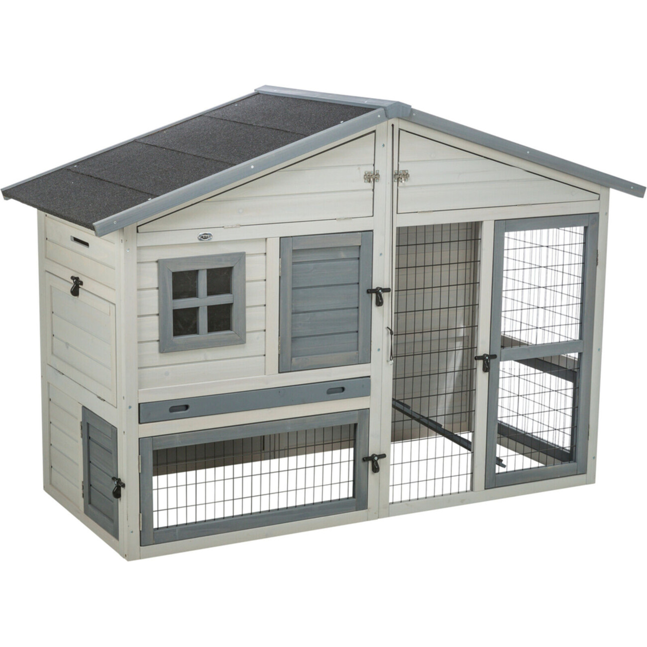 TRIXIE Kleintierstall mit Freilaufgehege grau | tiierisch.de Bild 3