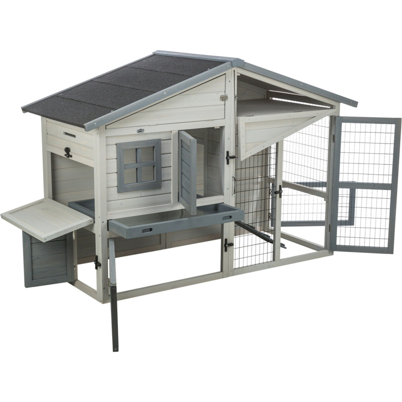 TRIXIE Kleintierstall mit Freilaufgehege grau | tiierisch.de Bild 5