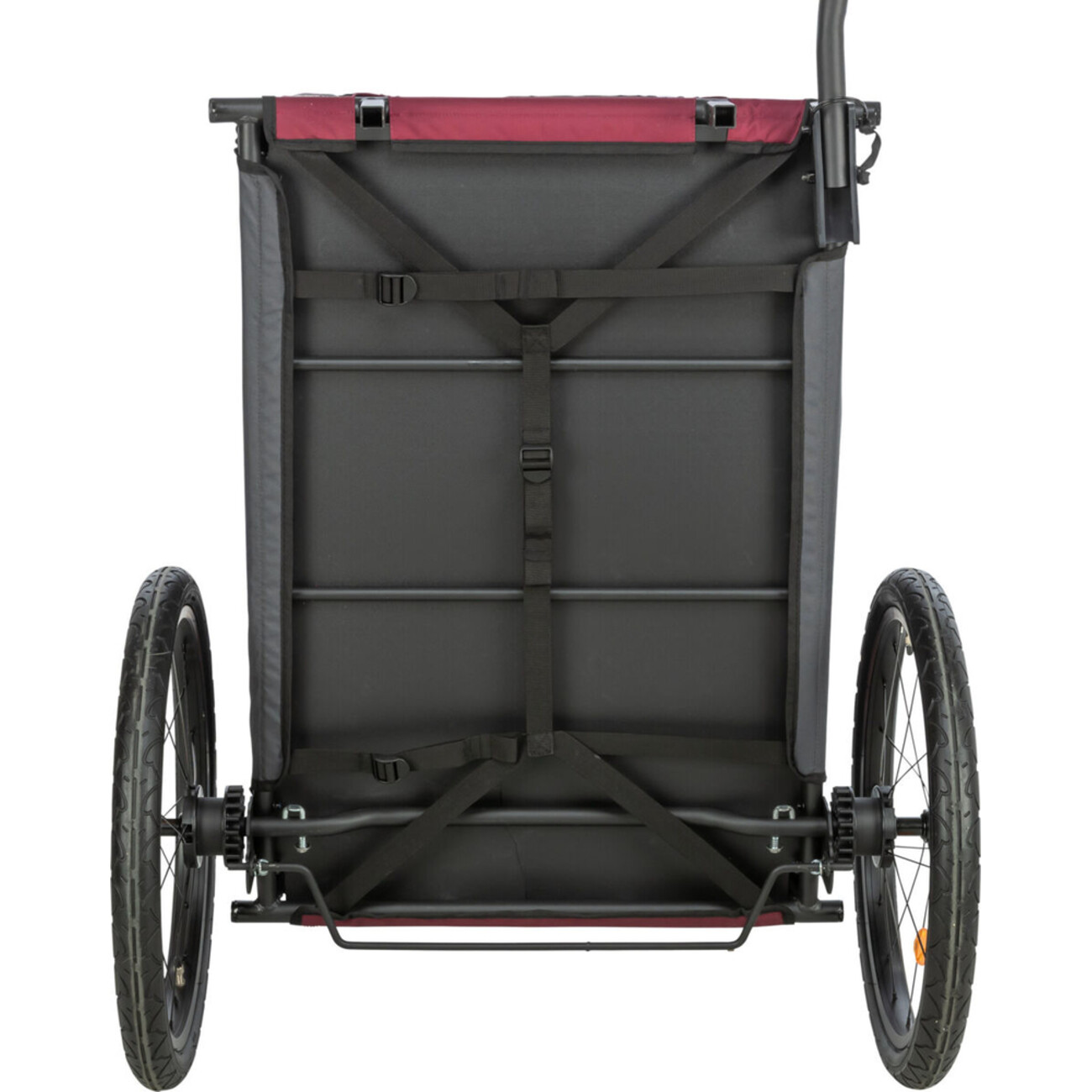 TRIXIE Fahrradanhänger Grau/Rot – Der sichere Begleiter für Hunde Bild 8