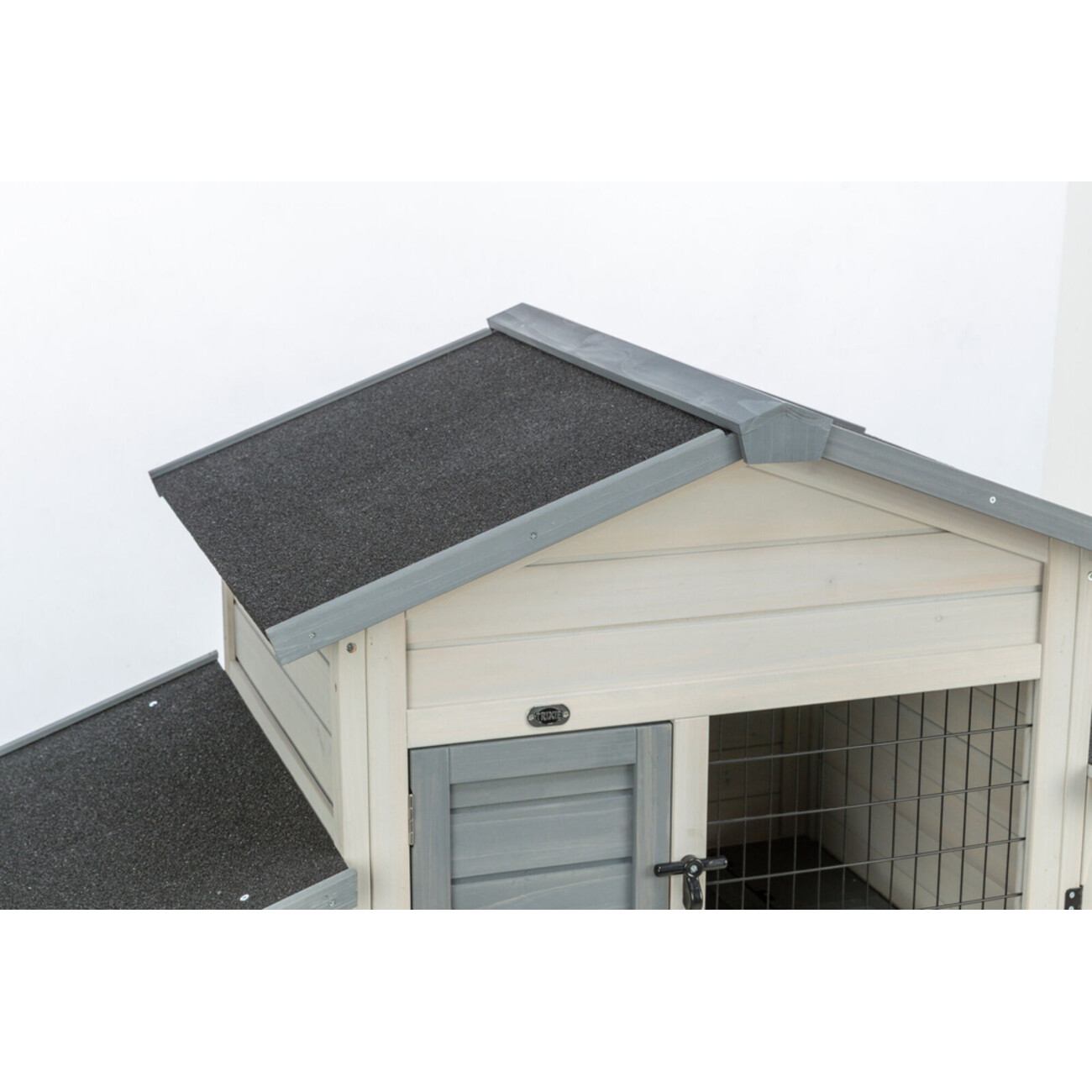 TRIXIE Kleintierstall mit Freilaufgehege grau | Dein Traumzuhause für Nager Bild 11
