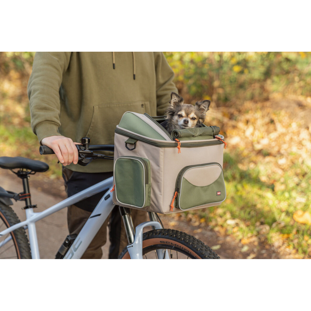 TRIXIE Front-Fahrradkorb – Sicherer & Komfortabler Transport für Hunde & Katzen Bild 3